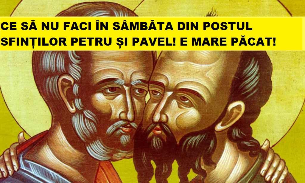 Calendar ortodox 9 iunie. S&acirc;mbăta din postul Sfinților Petru și Pavel! E mare păcat dacă faci ASTA!