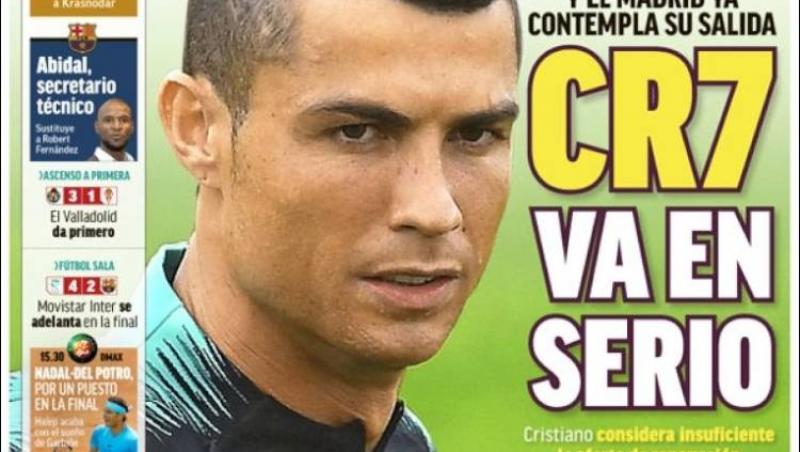 Revista presei sportive, 08.06.2018: Adi Ilie, la o rivală a FCSB-ului; Zidane, înlocuit de un antrenor italian?; Cristiano Ronaldo, adio Real!