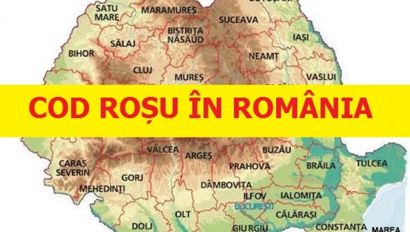 România, sub COD ROȘU! Autoritățile sunt în stare de ALERTĂ! Ce anunță meteorologii