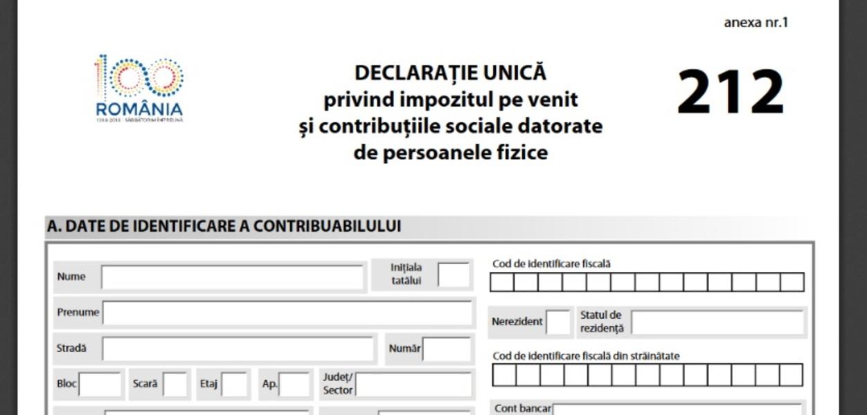 Declarația unică. C&acirc;nd e termenul limită de depunere