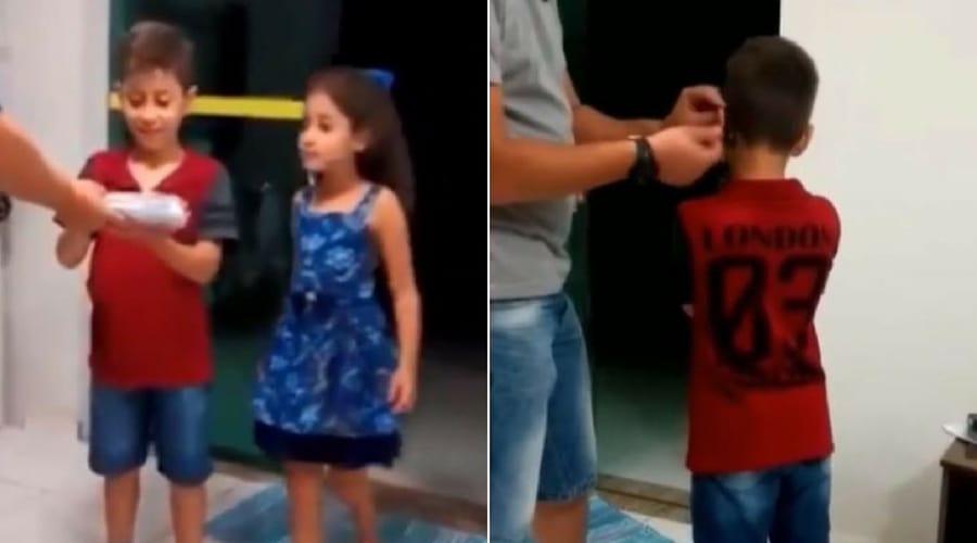 Internetul s-a topit! Cum reacționează un puști surd atunci c&acirc;nd aude vocea tatălui său!