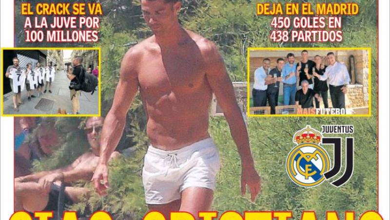 Revista presei sportive, 11.07.2018: Toate cele 451 de goluri ale lui Ronaldo, pe prima pagină în Marca!; Dinamo, umilită într-un amical; Perez începe operațiunea ”Neymar!”