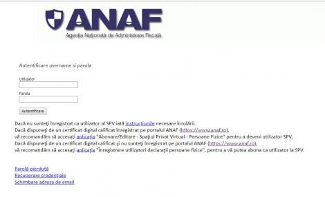 ANAF, aplicația prin care depui online Declarația Unică. Totul despre SPV