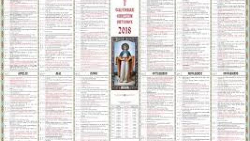 calendar ortodox 17 iulie