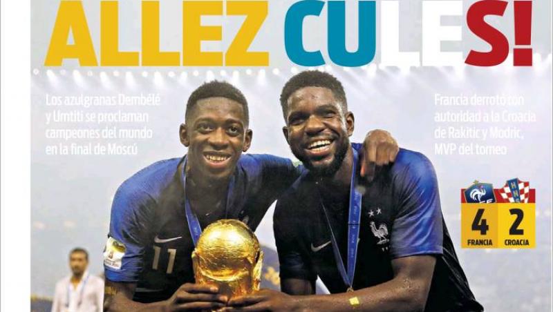 Revista presei sportive, 16.07.2018: Franța câștigă ”Mondialul VAR-ului”; Cât costă poziția lui Dică la FCSB; CFR Cluj, echipa deceniului în România