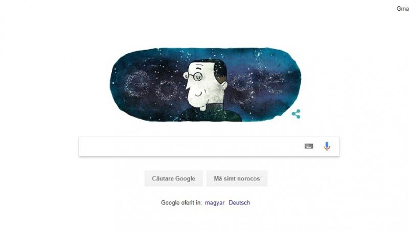 google doodle george lematre, 17 iulie 2018