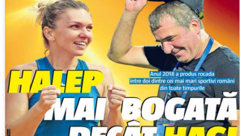Revista presei sportive, 17.07.2018: Simona Halep și-a depășit idolul, Gică Hagi, în topul averilor; Barcelona vinde 4 staruri; Hazard pleacă de la Chelsea
