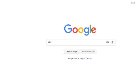 Ce se întâmplă dacă tastezi ”IDIOT” pe Google