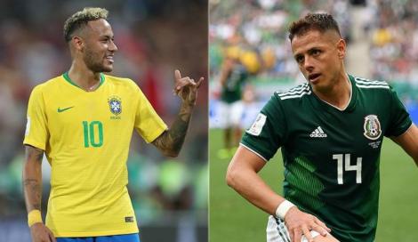 Campionatul Mondial de Fotbal Rusia 2018, optimi: Brazilia - Mexic ora 17:00, Neymar nu vrea să-i urmeze pe Messi și Ronaldo