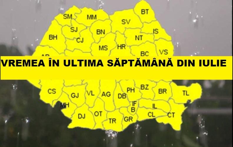 Prognoza meteo 23- 29 iulie. Vremea cu ploi torențiale se dezlănțuie! Prăpăd &icirc;n ultima săptăm&acirc;nă din iulie