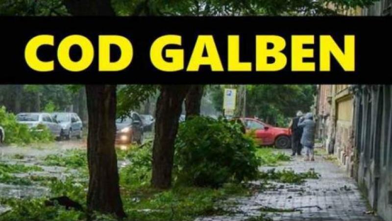 Codul GALBEN se prelungeşte! Mai mult de jumătate din ţară este sub avertizare meteo. Ce se întâmplă cu temperaturile în următoarele ore