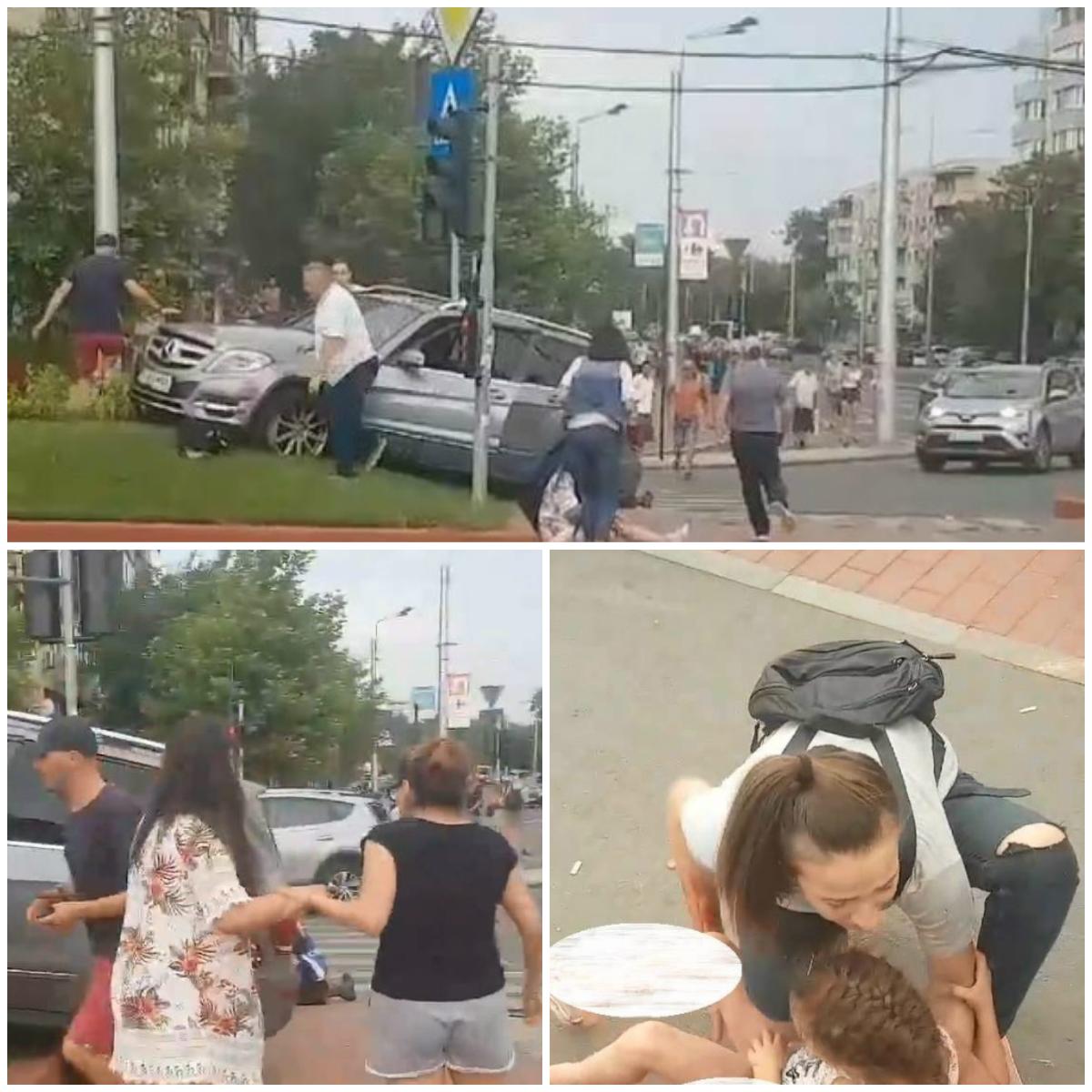 Atenție, IMAGINI CE VĂ POT AFECTA EMOȚIONAL! Momente cumplite surprinse la scurt timp după accidentul teribil din Capitală, &icirc;n urma căruia au fost RĂNITE TREI PERSOANE