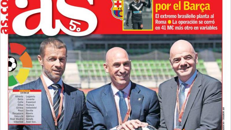 Revista presei sportive, 25.07.2018: Andrei Cristea, la o forță a Ligii 1?; se știe data primului Barcelona-Real din viitorul sezon: schimb-șoc în Serie A
