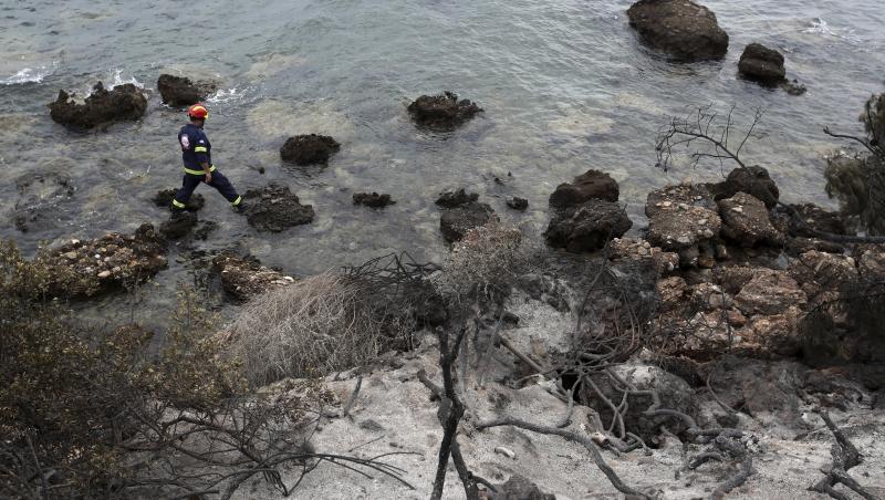 Noi imagini din Grecia după incendiul devastator. Ruine la tot pasul- GALERIE FOTO