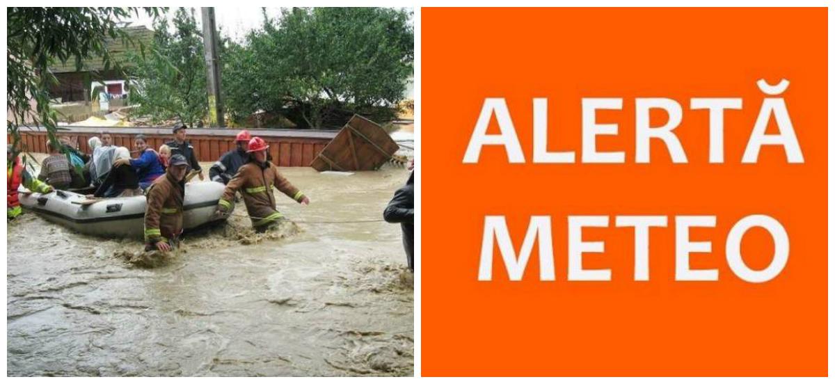 E PRĂPĂD! Autoritățile, &icirc;n ALERTĂ MAXIMĂ! Hidrologii au emis COD GALBEN și COD PORTOCALIU de INUNDAȚII &icirc;n aproape toată țara