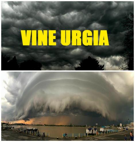 Un CICLON va lovi România! Zona din țară care va fi cea mai afectată! Sunt anunțate ploi torențiale, vânt puternic și grindină