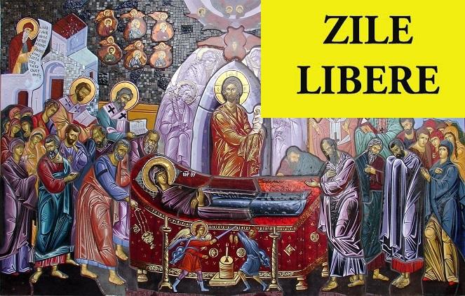 Adormirea Maicii Domnului 2018. C&acirc;nd pică și c&acirc;te zile libere avem