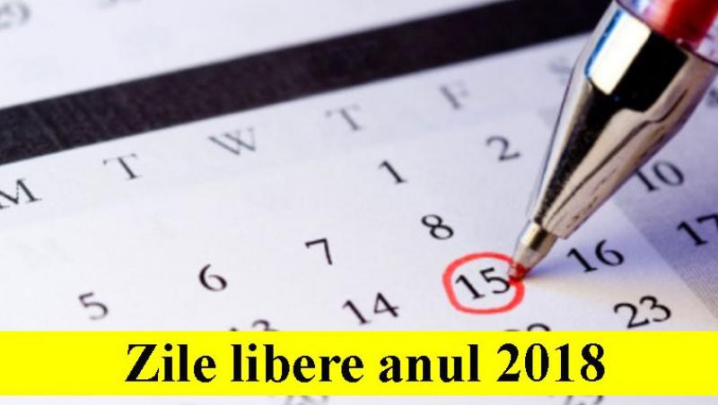 Zile libere in 2018