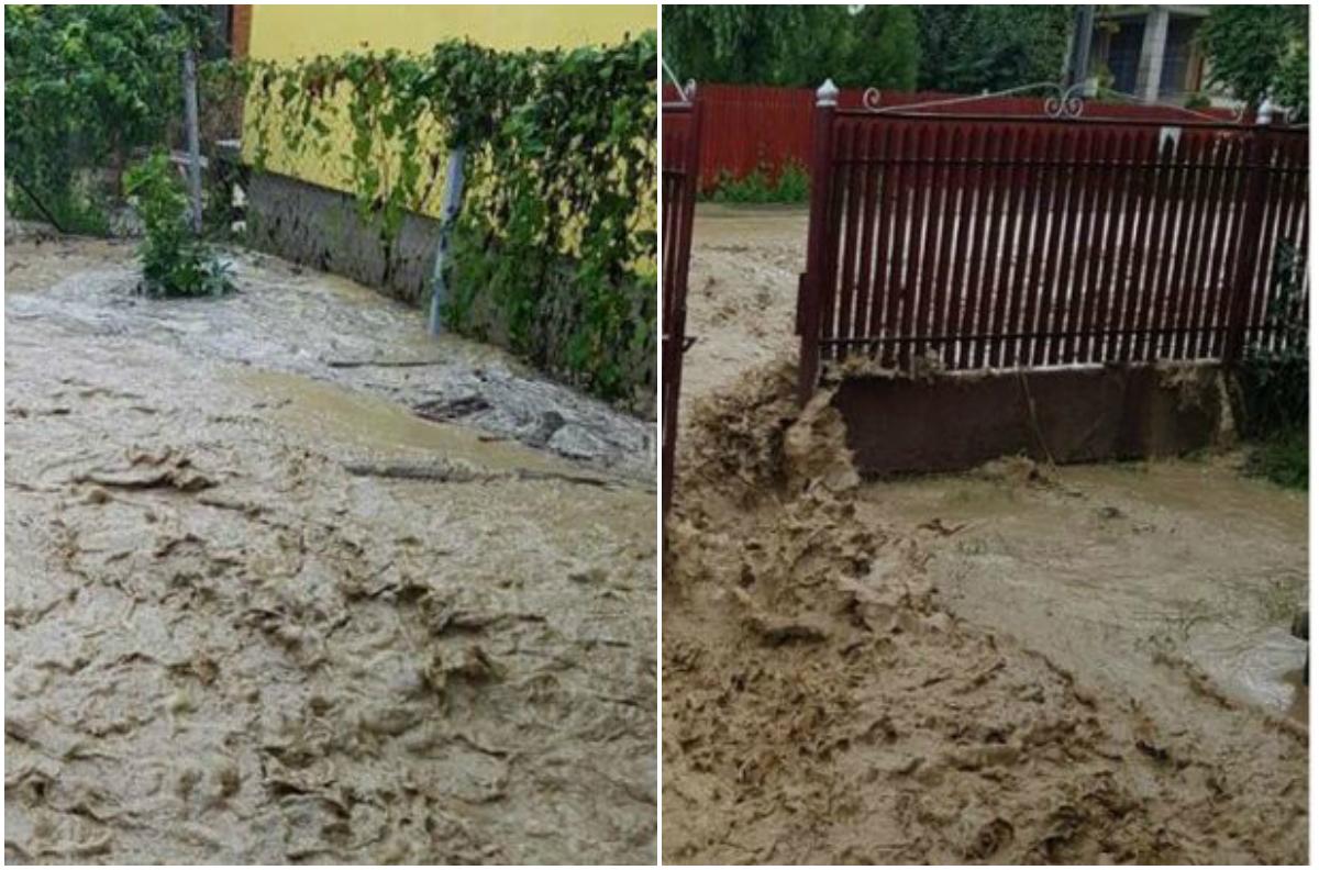 A fost prăpăd &icirc;ntr-o localitate prahoveană! Zeci de gospodării, inundate după o rupere de nori! Imagini apocaliptice surprinse &icirc;n Poiana C&acirc;mpina