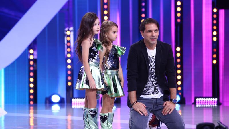Lidia Buble, Pepe și Dorian Popa iau lecții de modelling  de la două fetițe de cinci, respectiv șase ani, din Chișinău