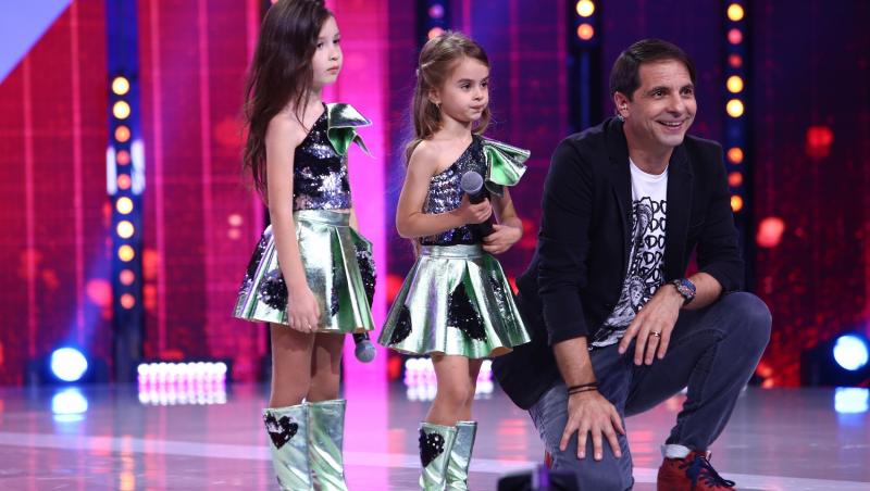 Lidia Buble, Pepe și Dorian Popa iau lecții de modelling  de la două fetițe de cinci, respectiv șase ani, din Chișinău