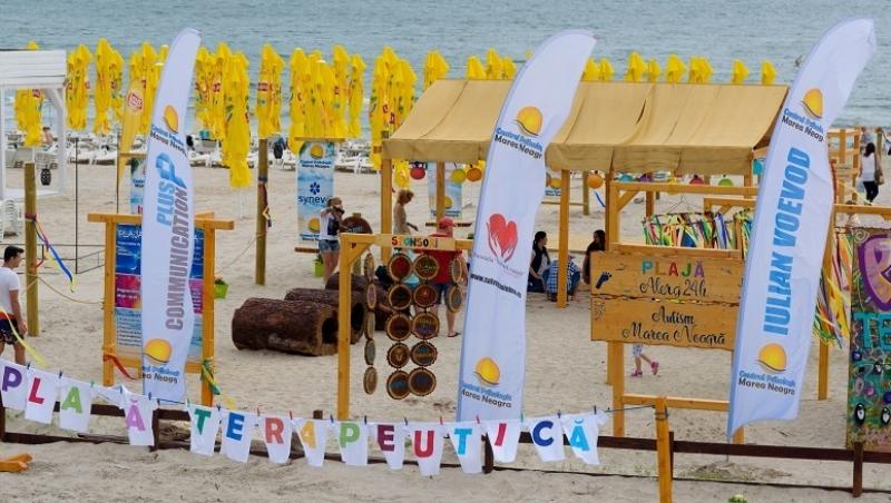 PREMIERĂ! O plajă terapeutică de 45.000 de euro pentru persoanele cu dizabilităţi, amenajată la Mamaia.  Care sunt punctele de atracție – FOTO