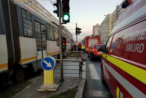 Circulația în Capitală, BLOCATĂ după un accident rutier!