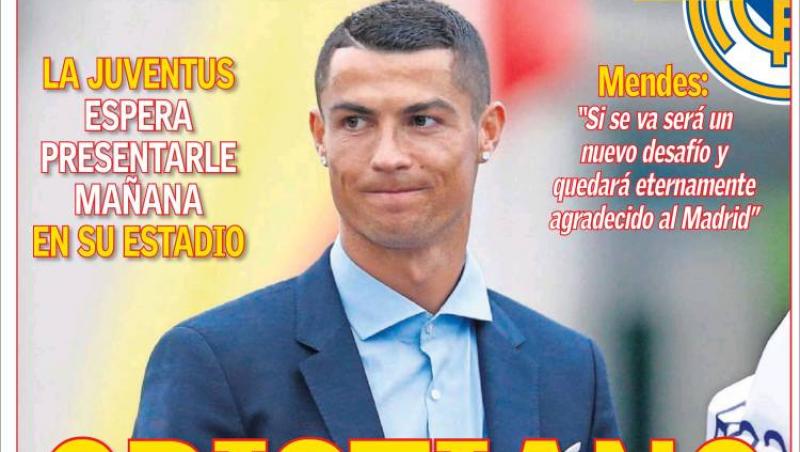 Revista presei sportive, 06.07.2018: Cristiano Ronaldo a spus ”DA!”. Când va fi prezentat; Plecare surpriză de la Barcelona