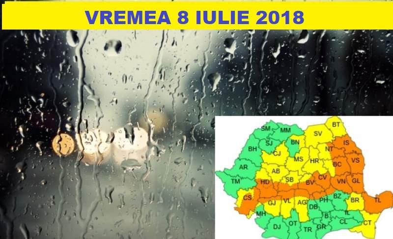 Vremea 8 iulie. Prognoza meteo anunță ploi torențiale și temperaturi mici