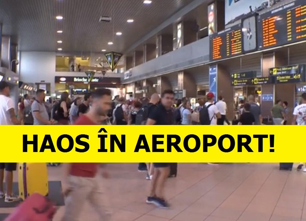 HAOS pe aeroportul OTOPENI! Oamenii sunt disperați și caută soluții! Ce se &icirc;nt&acirc;mplă