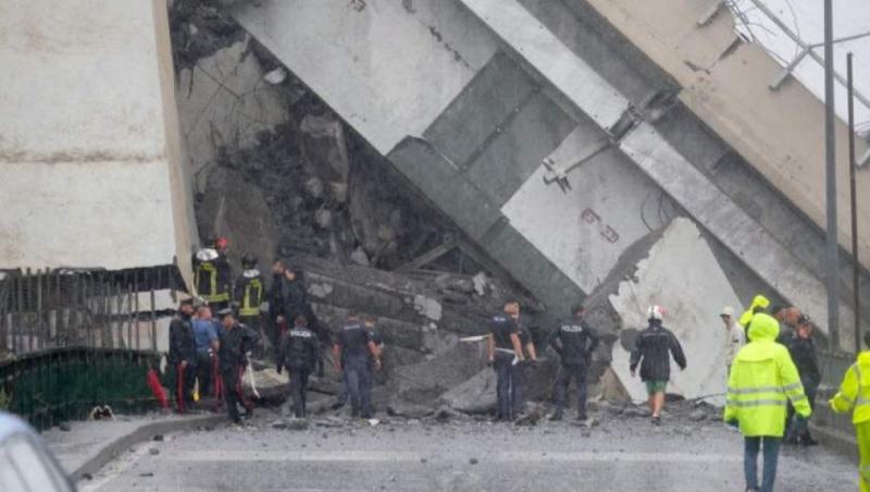 Tragedie în Italia! Un ROMÂN, printre cei 35 de morţi în urma prăbuşirii unui pod din Genova. Anunţul de ULTIMĂ ORĂ făcut de MAE