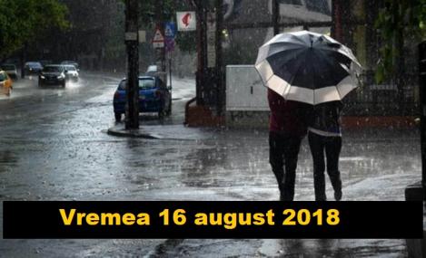 Vremea 16 august. Se răcorește și vin ploile în aproape toată țara