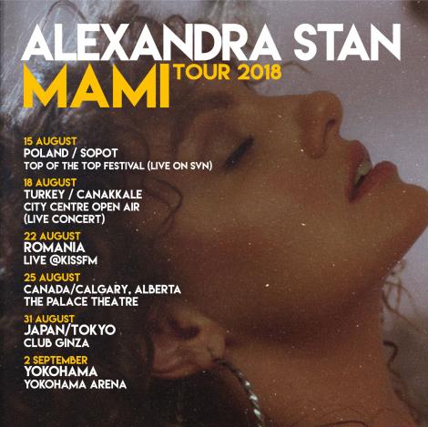 Alexandra Stan a inceput turneul “MAMI”, sustinut pe trei continente timp de doua saptamani