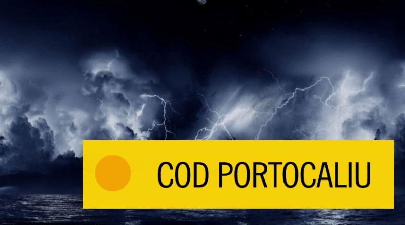 E PRĂPĂD! Județele &icirc;n care meteorologii au emis COD PORTOCALIU de PLOI TORENȚIALE, vijelii și grindină