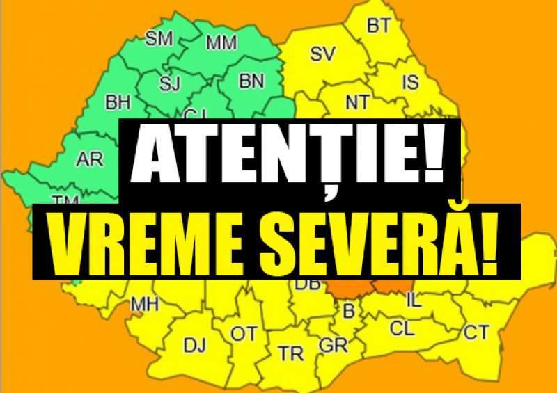 Veşti rele de la meteorologi! Anunţul tocmai a fost făcut: Sunt avertizări de fenomene meteo extreme!