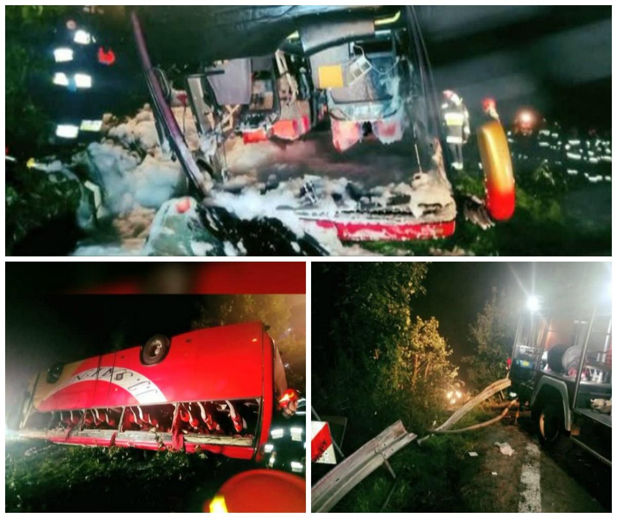 Accident șocant! Un AUTOCAR cu turiști s-a RĂSTURNAT! Trei au murit pe loc, iar alți 51 au fost RĂNIȚI! Zeci de persoane sunt &icirc;n stare gravă