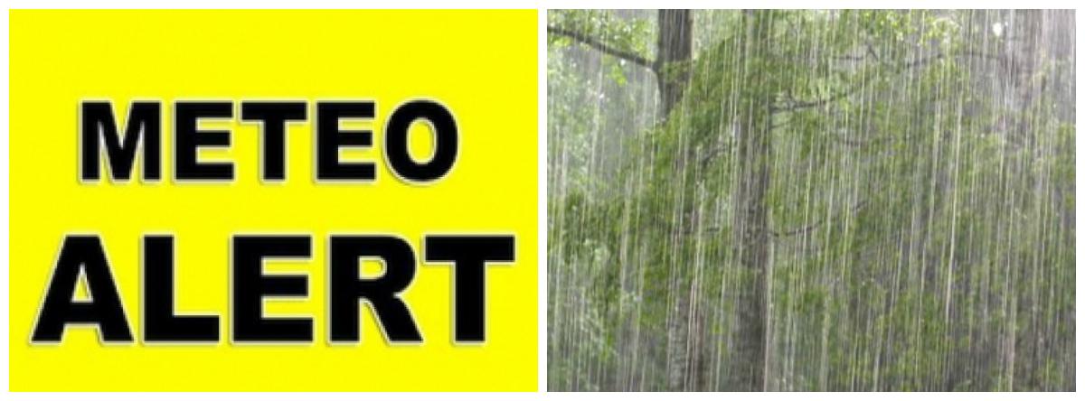 E PRĂPĂD! Județele &icirc;n care au fost emise COD PORTOCALIU ȘI COD GALBEN de PLOI TORENȚIALE, DESCĂRCĂRI ELECTRICE și GRINDINĂ