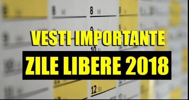 ZILE LIBERE 2018. Veste extraordinară pentru angajaţi: Au fost aprobate &icirc;ncă DOUĂ ZILE LIBERE!