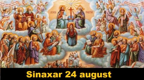 Sinaxarul zilei de 24 august. Aceștia sunt sfinții zilei din calendarul ortodox