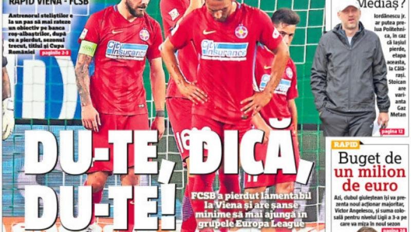Revista presei sportive, 24.08.2018: Du-te, Dică, du-te; CFR, în istoria neagră a fotbalului românesc; Mbappe la Real? Ziua cea mare