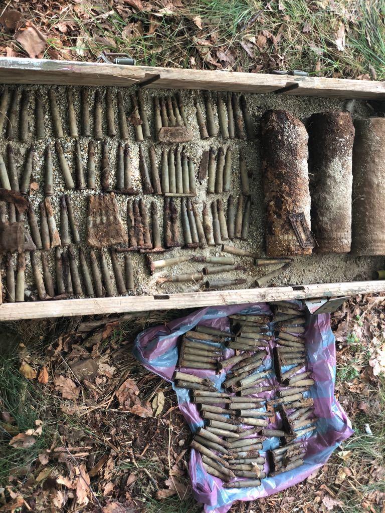 VIDEO. Arsenal de muniţie din Primul Război Mondial găsit &icirc;n Gorj