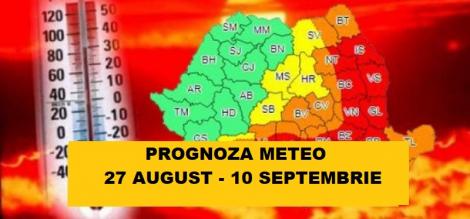 Vremea 27 august - 10 septembrie. Prognoza meteo pentru doua saptamani