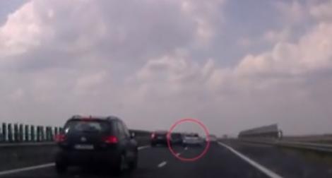 Accident CIUDAT surprins de o cameră video pe Autostrada Soarelui! Ce s-a întâmplat (VIDEO)