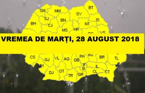 Meteo 28 august. Cum va fi vremea marți în România