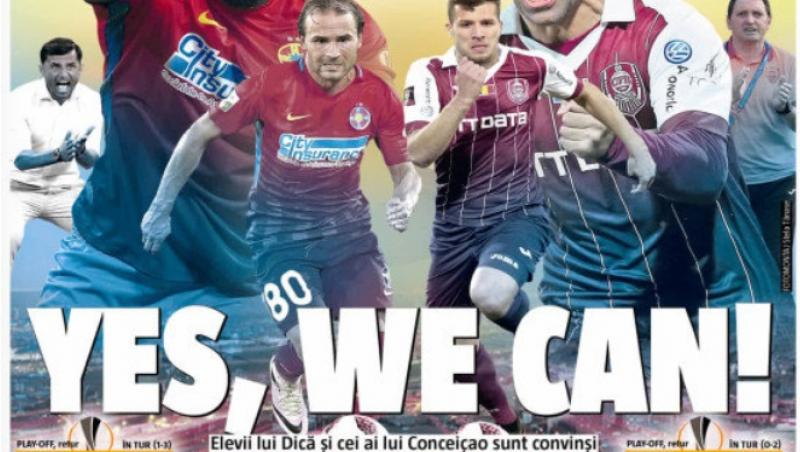 Revista presei sportive, 30.08.2018: Yes, we can! CFR și FCSB visează la grupele Europa League; Război conducere-Mourinho la United