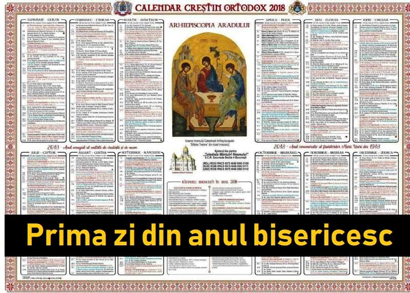 1 septembrie, prima zi din anul bisericesc. &Icirc;nceputul calendarului ortodox