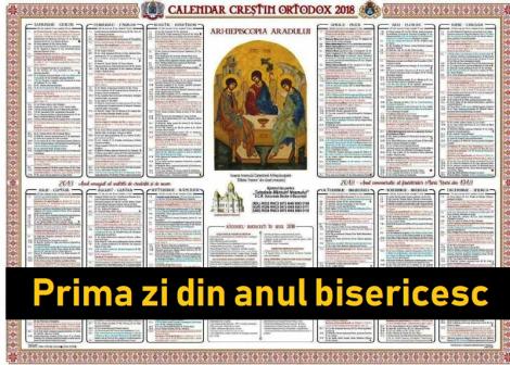 1 septembrie, prima zi din anul bisericesc. Începutul calendarului ortodox
