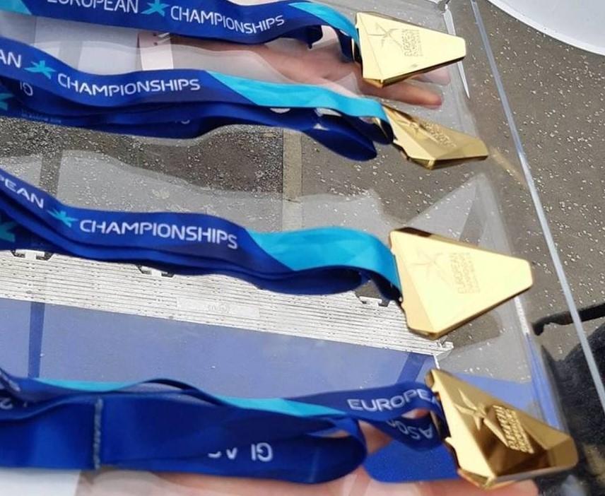 FELICITĂRI! Ele sunt rom&acirc;ncele de AUR! Imnul țării noastre se aude la Campionatul European de Canotaj