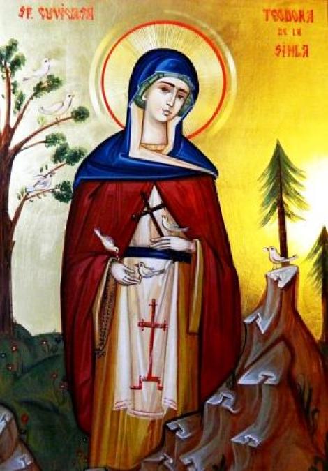 Sf Cuvioasă Teodora de la Sihla, acatistul zilei de 7 august