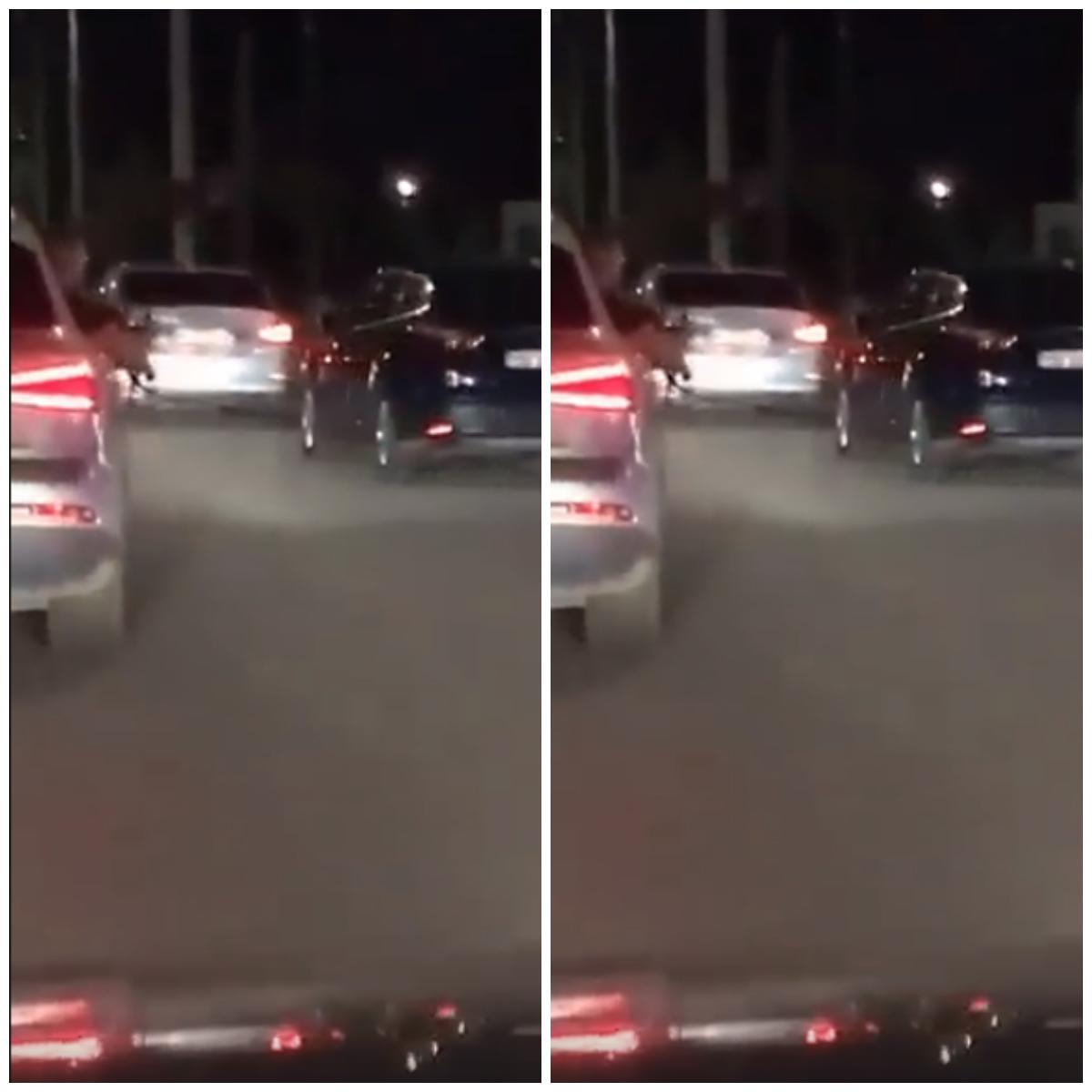 Imagini teribile! Ce s-a &icirc;nt&acirc;mplat cu t&acirc;nărul filmat &icirc;n timp ce a scos o puşcă de airsoft pe geamul unei maşini, l&acirc;ngă Timişoara! Amenda primită e colosală